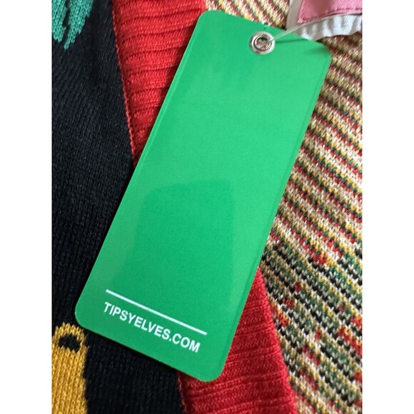 Tipsy Elves Women's Cardigan Ugly Christmas Sweater M Tree Gingerbread NWT - Picture 7 of 10